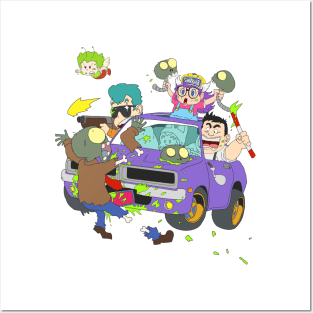 Doctor Slump zombie car rampage Posters and Art